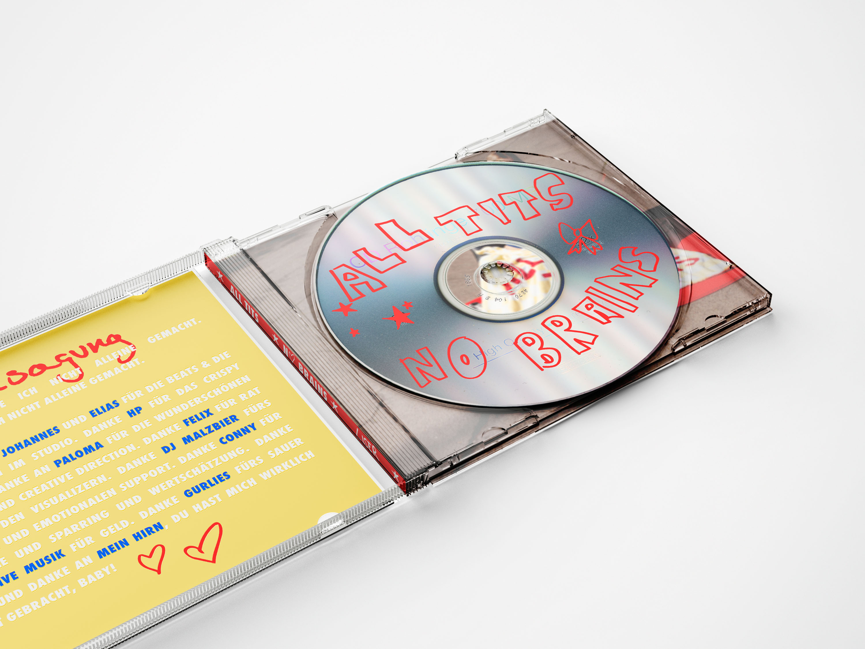 Liser "All Tits, No Brains"  Album - limitierte CD (handsigniert)