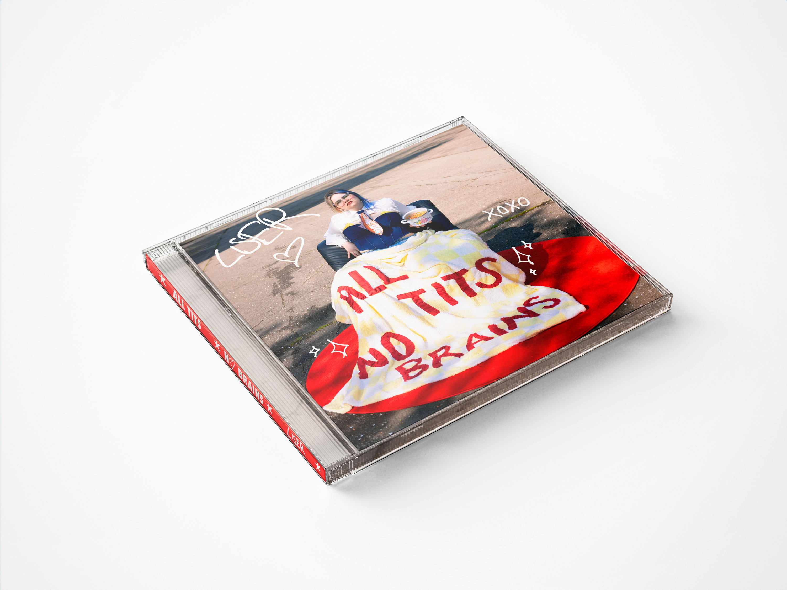 Liser "All Tits, No Brains"  Album - limitierte CD (handsigniert)