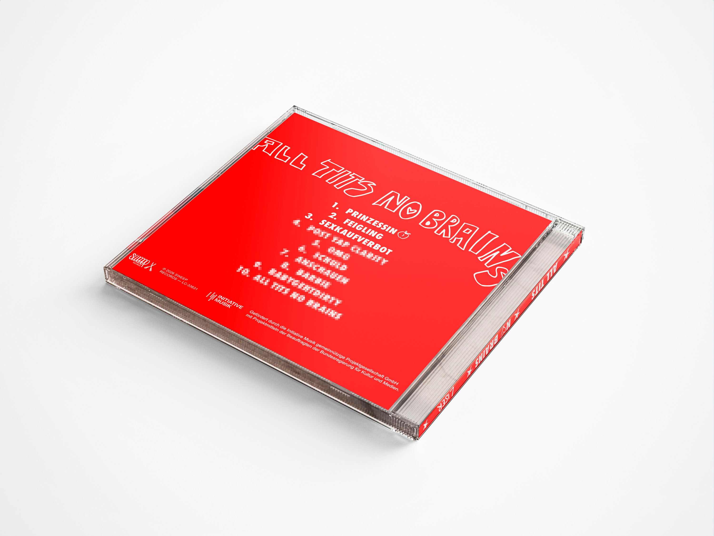 Liser "All Tits, No Brains"  Album - limitierte CD (handsigniert)